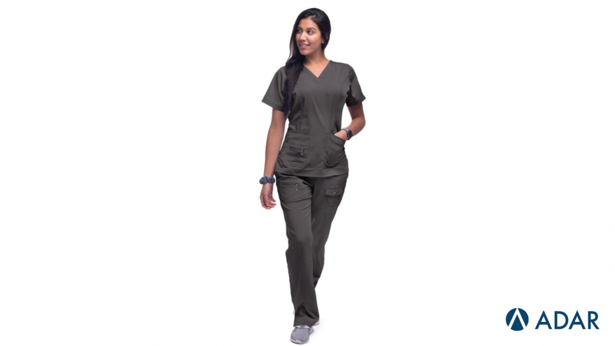 VNeckMedicalScrubTop, PewterScrubs, MedicalScrubsForWomen, WomenNurseTop, MedicalUniforms, WomensScrubStyle, NurseLifeStyle, WomensWorkwear, ScrubsForWomen, ComfortableScrubs