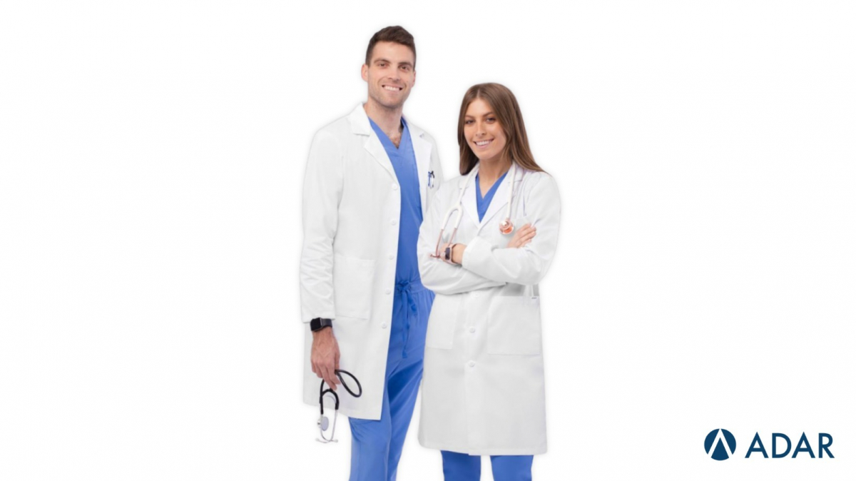 Unisex Midriff Medical Lab Coats, Lab Coats, Laboratory Coat, Lab Coats for Women, Coat Lab for Women, Scrubs Lab Coat Women, White Coat for Lab, Doctors Lab Coat, Laboratory Coats for Women, Laboratory Coats for Men